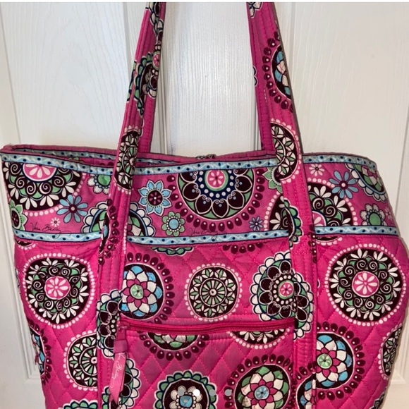 vera bradley large tote pink cupcake - Picture 2 of 4